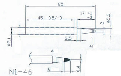 Hq Solder/Tip4 Vervangingstip Voor Solder20/30