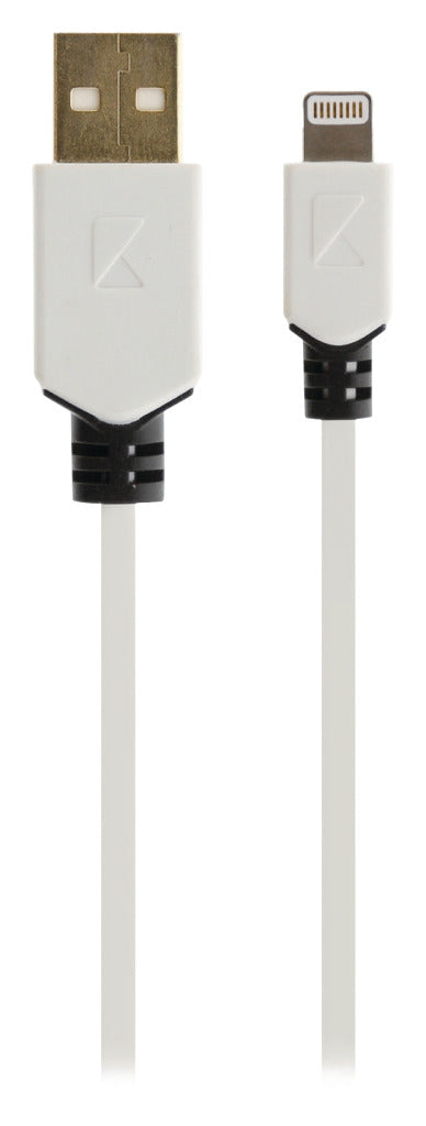 K&Ouml;Nig Knm39300W10 Sync And Charge Kabel 8-Pins Lightning Male - Usb 2.0 A Male 1,00 M Wit