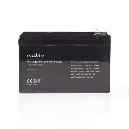 Nedis Bala1200012V Oplaadbare Loodzuuraccu 12V 12 000 Mah 167 X 181 X 77 Mm