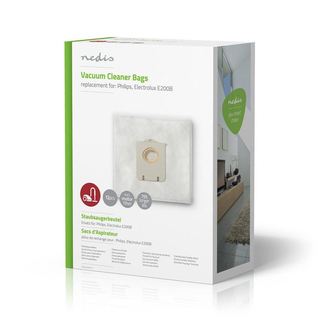 Nedis Dubg220Aep12 Stofzuigerzak Philips, Electrolux E200B