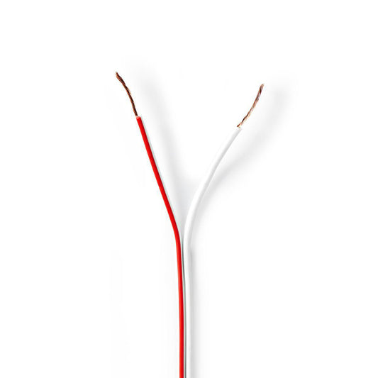 Nedis Cagw0500Wt1000 Speaker-Kabel 2X 0,50 Mm2 100 M Folieverpakking Wit