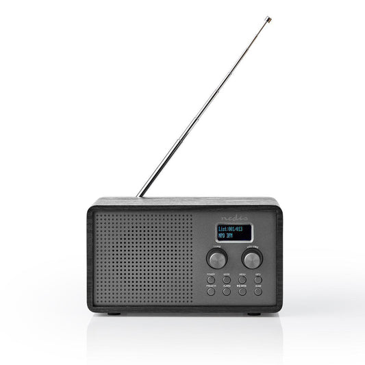 Nedis Rddb5110Bk Dab+ Radio 4,5 W Fm Klok & Wekkerfunctie Zwart