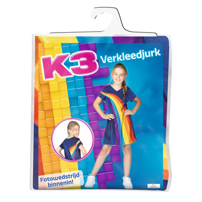 K3 Regenboog Verkleedjurk Maat 152