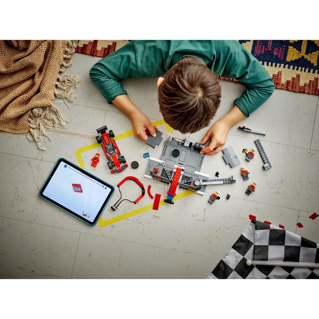 Lego City 60443 F1 Pitstop En Pitcrew Met Ferrari