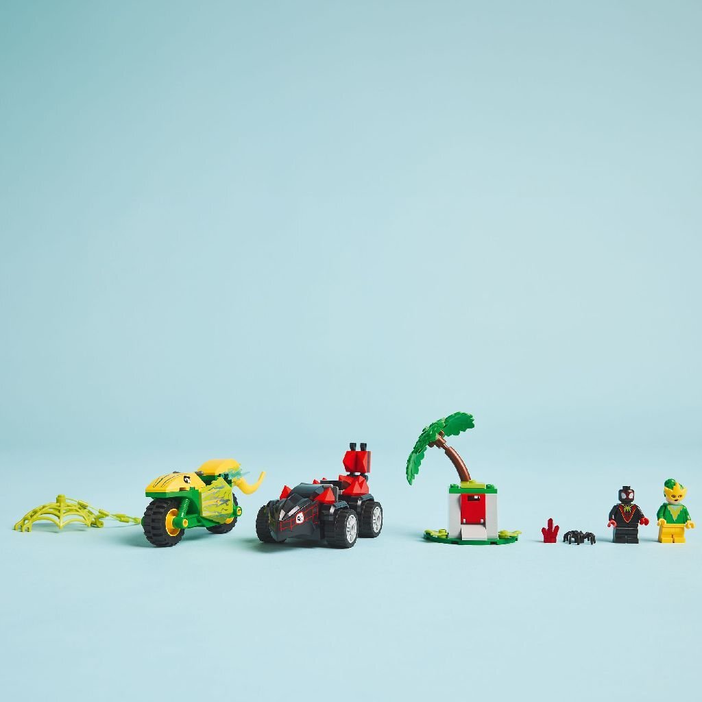 Lego Spidey And Friends 11198 Spin En Electro Achtervolging Met Dinosaurusvoertuigen