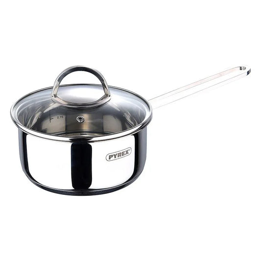 Pyrex Sauspan Met Deksel - Ø16 Cm - 1.35L - Inductie