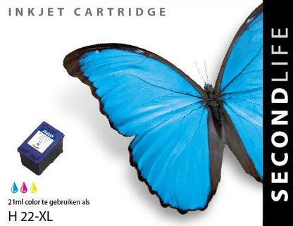 Kangaro Sl-11111018 Cartridge Secondlife Hp 22 Xl Kleur