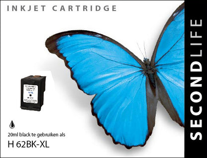 Kangaro Sl-11111441 Cartridge Secondlife Hp 62 Xl Zwart