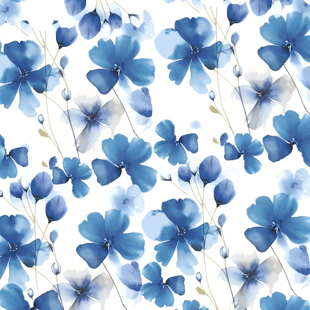 Duni Servetten Everbloom Blue 33X33 Cm 20 Stuks