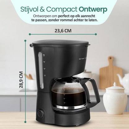 Emerio Cme-116801 Compact Koffiezetapparaat Zwart