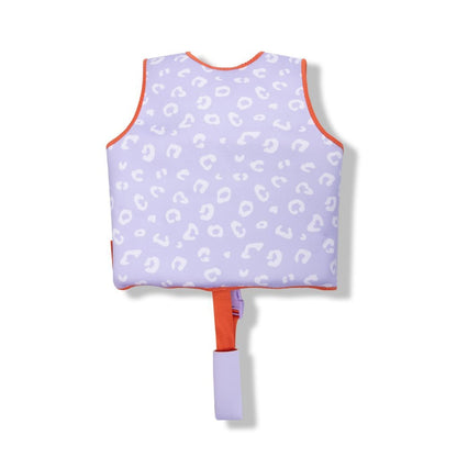 Overige Merken Swim Essentials Zwemvest Luipaard 3-6 Jaar Lila/Rood