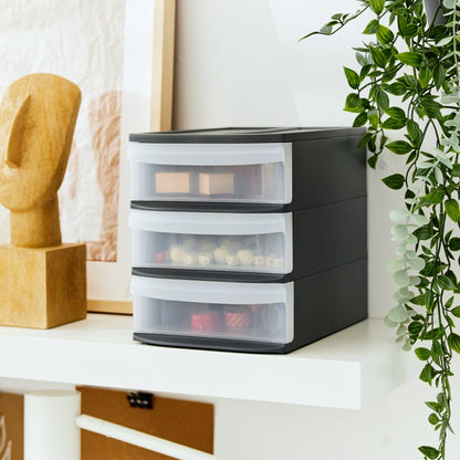 Rotho Systemix Design Ladekast Met 3 Lades 26.5X19.2X23.3 Cm Antraciet