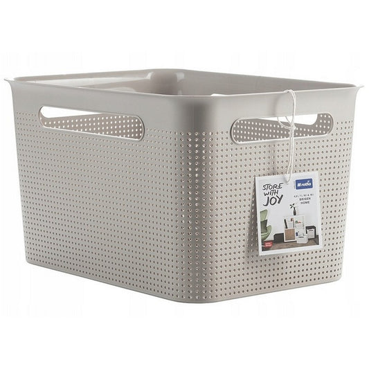 Rotho Brisen Opbergmand 36X26,2X21,1 Cm 16L Cappuccino