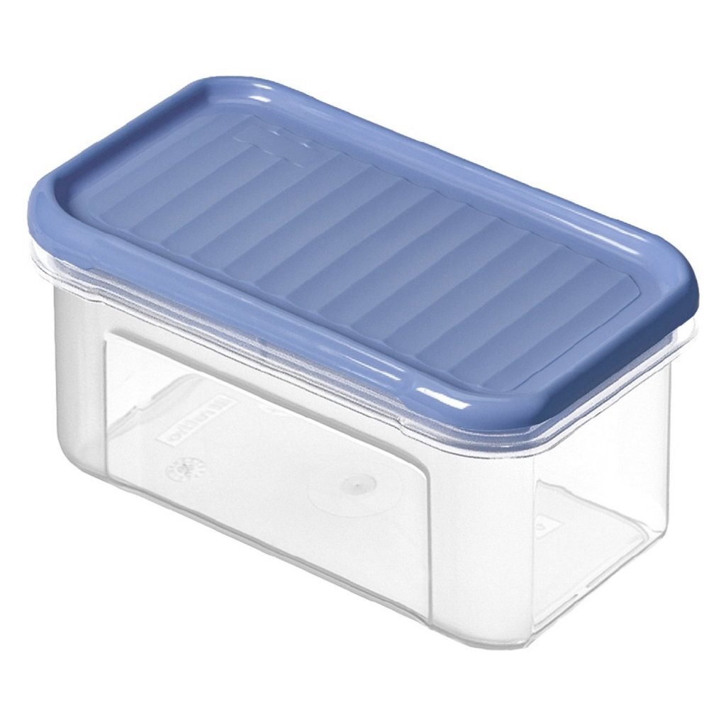 Rotho Domino Bewaardoos 0.5L Horizon Blauw/Transparant