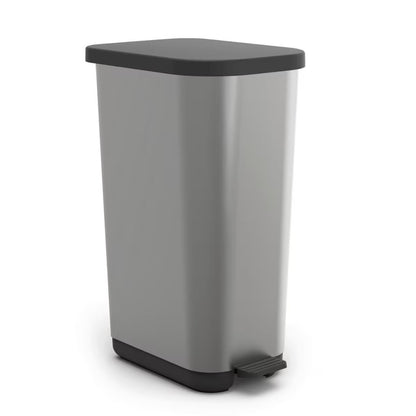 Rotho Ribo Pedaalemmer 55L Zilver Metallic