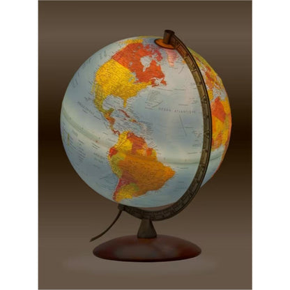 Kangaro Nova Rico Nr-0333Prfg-Fr Primus Wereldbol Franstalig 30 Cm + Verlichting