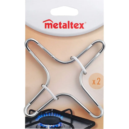 Metaltex Gasbrandverkleiner 12.5 Cm 2 Stuks Rvs