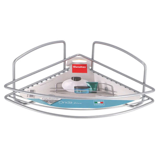 Metaltex Onda Badkamerrek 22X22X11 Cm Zilver