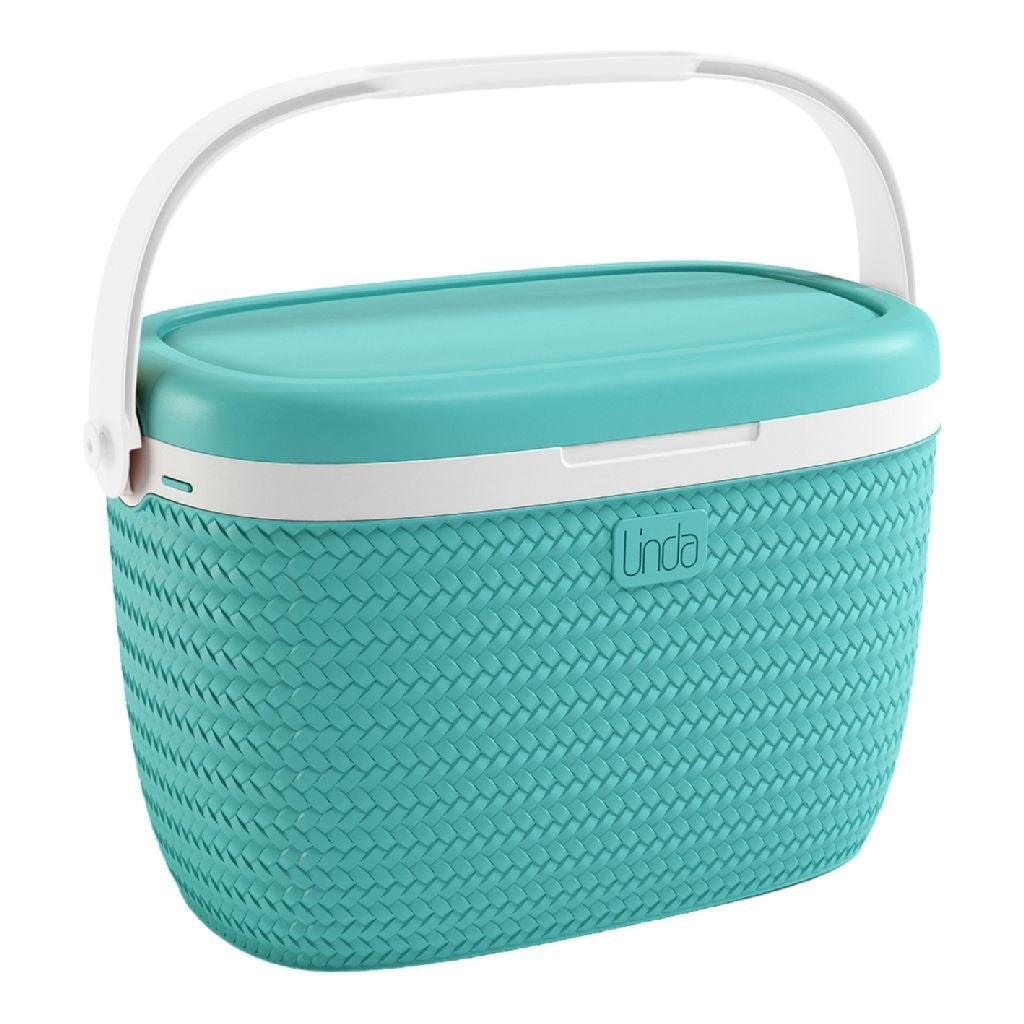 Linda Koelbox 18L Turquoise/Wit