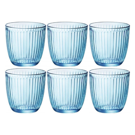 Overige Merken Bormioli Rocco Waterglazen 290 Ml 6 Stuks Blauw/Transparant/Glas
