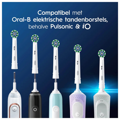 Oral-B Cross Action Pro Opzetborstels 4 Stuks Wit