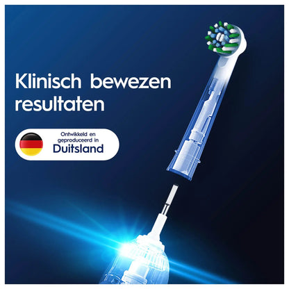 Oral-B Cross Action Pro Opzetborstels 4 Stuks Wit