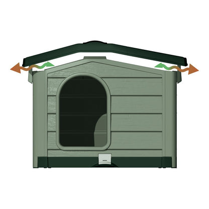 Bama Pet Cuccia Hondenhok 89X75X62 Cm Groen