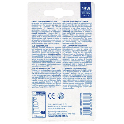 Wpro Kabel-Keur Koelkastlamp T-Click T25 15W