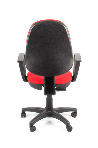 Linea Fabbrica Tiger 01 Rood/Rood Bureaustoel Met Armleuning
