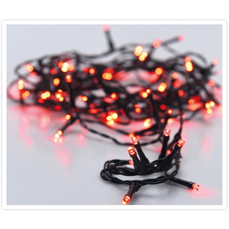 Kerstverlichting 180 Led- 13.5M - Rood - Timer - Lichtfuncties - Geheugen - Buiten