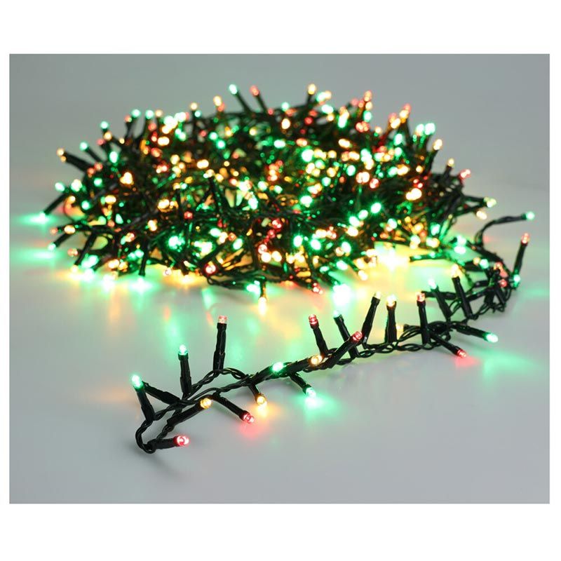 Microcluster - 700 Led - 14M - Three Tone Traditional - Timer - Lichtfuncties - Geheugen - Buiten