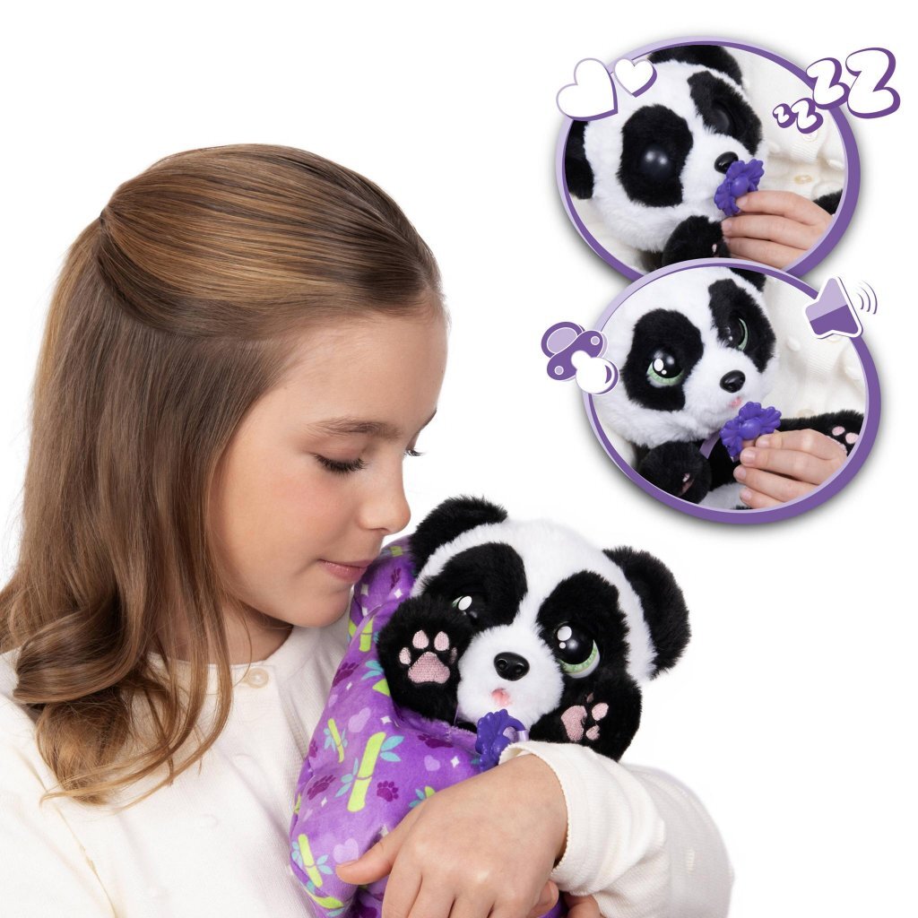 Overige Merken Baby Paws Knuffel Panda + Geluid