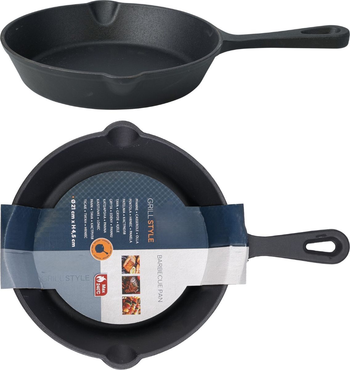 Koekenpan Voor De Bbq - 26.5 Cm - Gietijzer