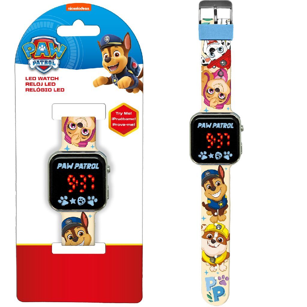 Paw Patrol Led Horloge