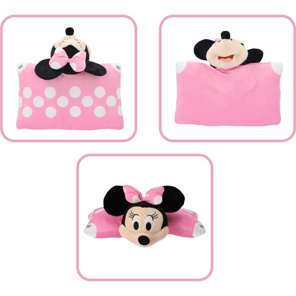 Disney Minnie Mouse Disney Knuffelkussen Minni Mouse 45X28 Cm Zwart/Roze