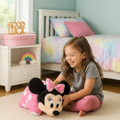 Disney Minnie Mouse Disney Knuffelkussen Minni Mouse 45X28 Cm Zwart/Roze