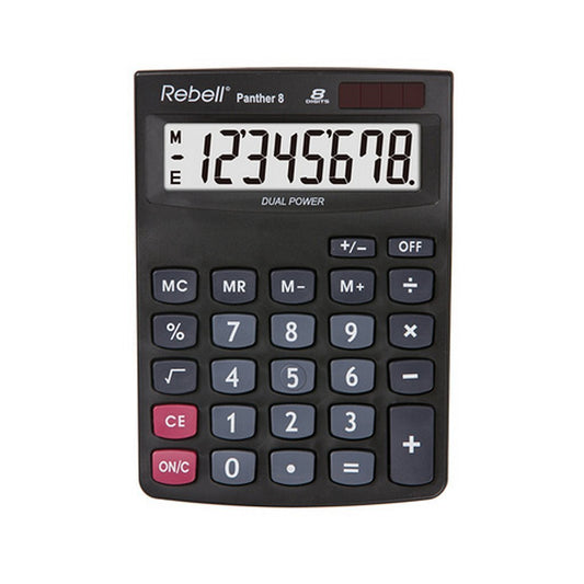 Rebell Re-Panther8Bx Calculator Panther 8 Zwart