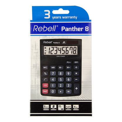 Rebell Re-Panther8Bx Calculator Panther 8 Zwart