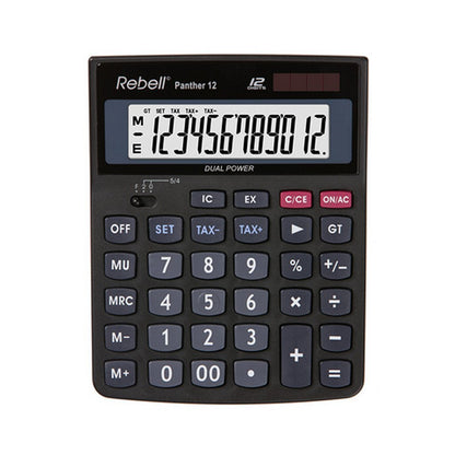 Rebell Re-Panther12Bx Calculator Panther 12 Zwart