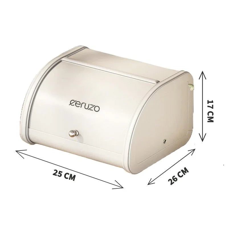 Ceruzo Broodtrommel - Met Schuifdeksel - 25Cm - Soft Beige