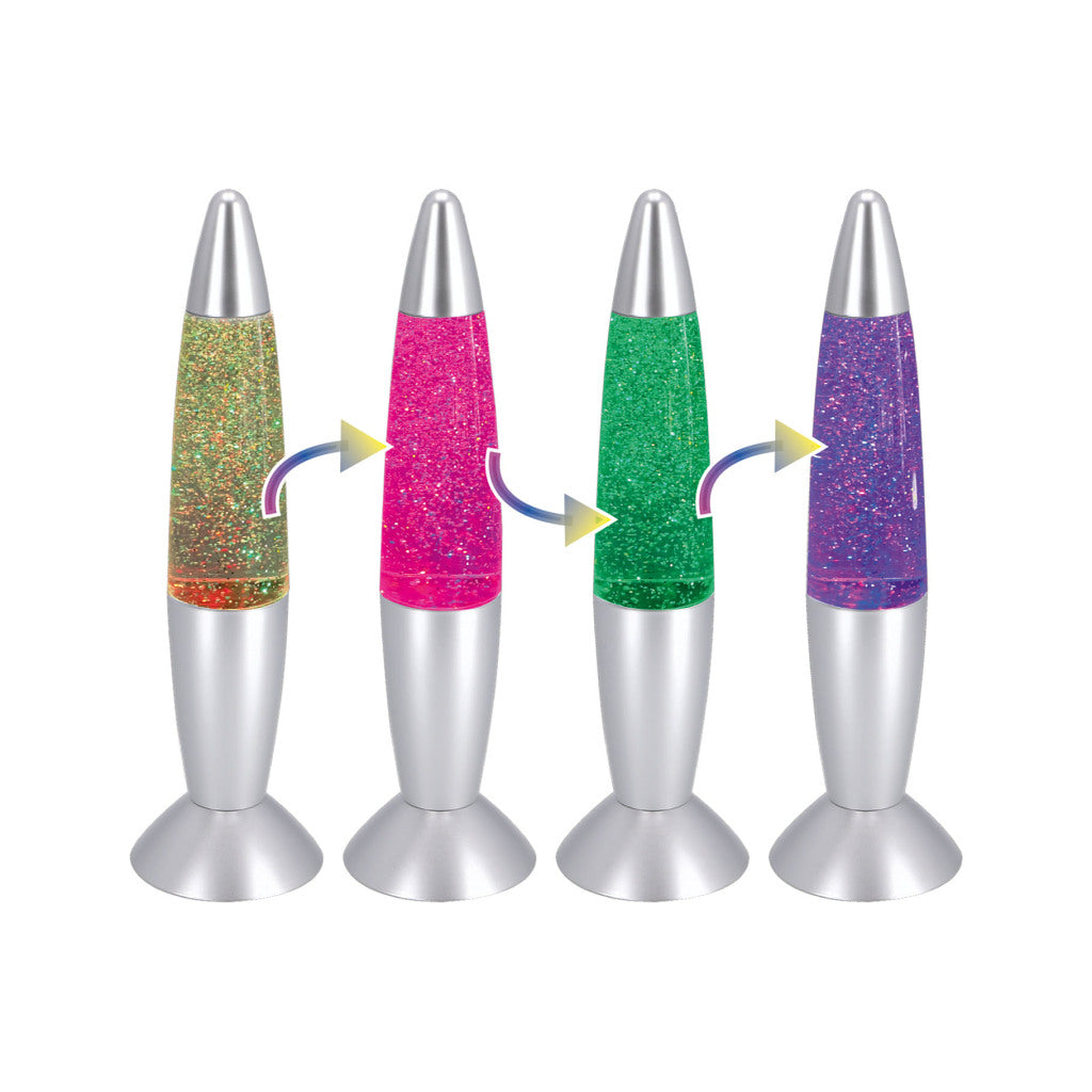 Overige Merken Party Time Led Glitterlamp 35 Cm Color Changing/Zilver