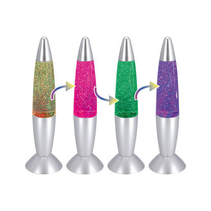 Overige Merken Party Time Led Glitterlamp 35 Cm Color Changing/Zilver