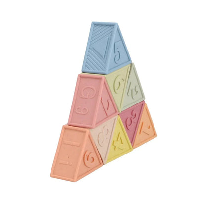 Jipy Bioplastic Zachte Blokken Driehoek 9-Delig