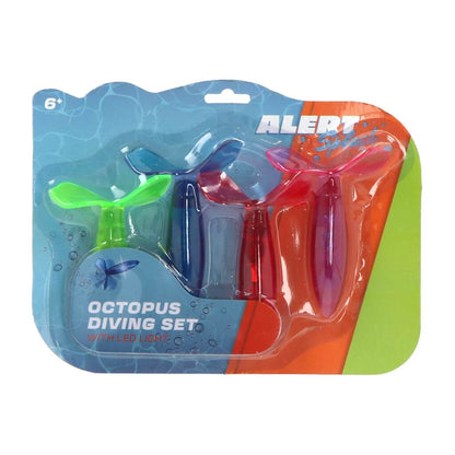 Alert Splash Duikset Octopus + Licht 4 Stuks