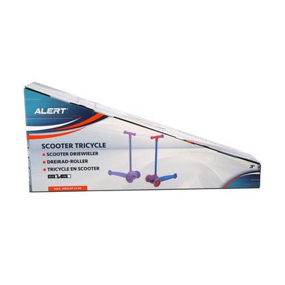 Alert Driewieler Step Blauw/Rood