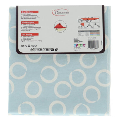 Daily Home Strijkhoes Basic L 127X42 Cm Katoen/Schuim/Lichtblauw/Wit