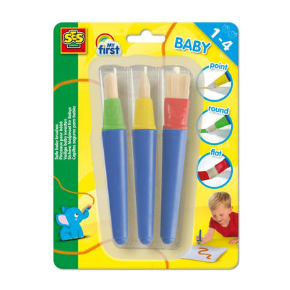 Ses Creative Baby Veilige Kwasten 3 Stuks