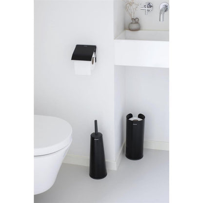 Brabantia Toiletrolhouder Met Klep Mat Zwart
