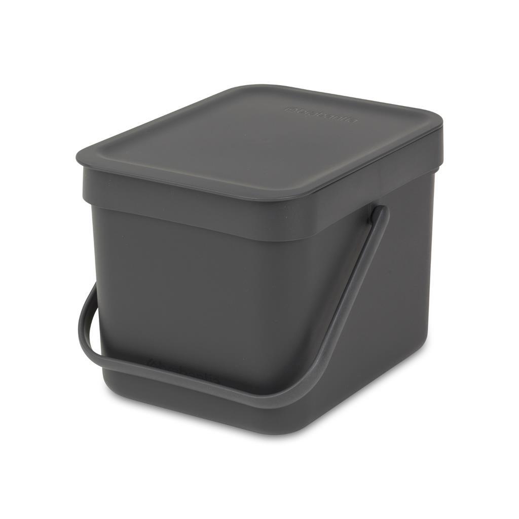 Brabantia Sort And Go Afvalemmer 6L Grijs