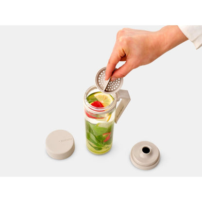 Brabantia Make &Amp; Take Waterfles Met Zeef 0.5L Soft Beige